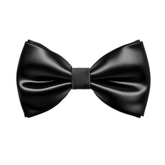 Black bow tie, png file of isolated white and transparent background