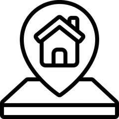 location pin Illustration on a white background.