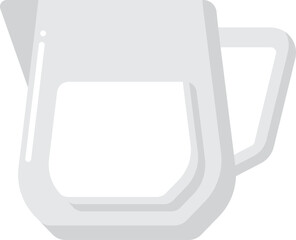 milk jar Illustration on a white background.