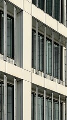 Modern financial buildings in business district.