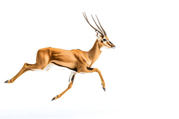 Antelope Leaps Gracefully Across Plains