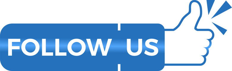Obraz premium follow us button for web design, online shopping web banners. follow us icon, follow us promotion. Vector illustration