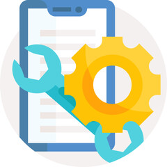 optimization Illustration on a white background.