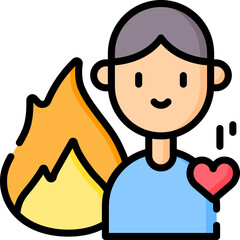 passionate Illustration on a white background.