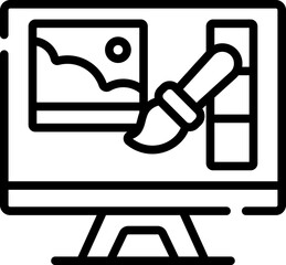 photo editing Illustration on a white background.