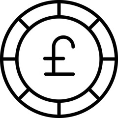 pound Illustration on a white background.