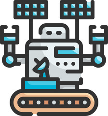 robot (2) Illustration on a white background.