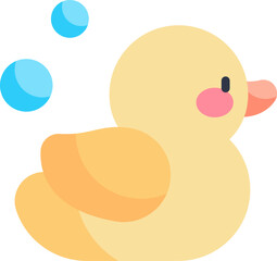 rubber duck Illustration on a white background.