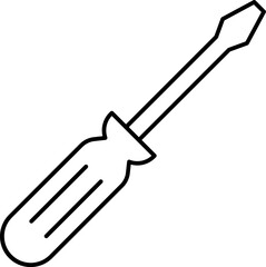 screw driver Illustration on a white background.