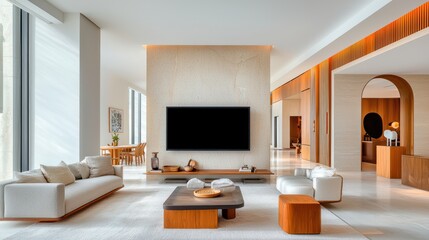 Fototapeta premium Modern Luxury Living Room