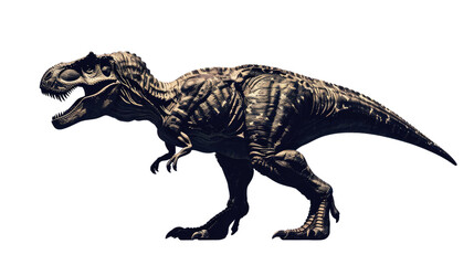 Fototapeta premium Apex Predator: An imposing Tyrannosaurus Rex, with its colossal size and sharp teeth.