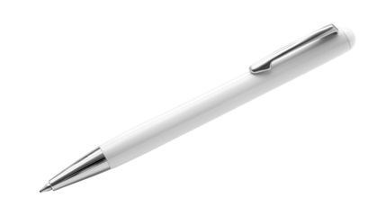 Writing Instrument's Simplicity: A modern, minimalist writing instrument, poised for creative expression or note-taking, set against a stark backdrop.