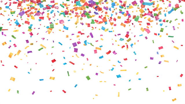 Colorful Confetti PNG – Party Celebration Transparent Background Image