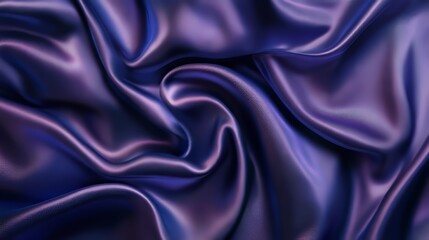 Obraz premium Luminous purple fabric cascades in soft folds, capturing light and shadow with graceful movement.