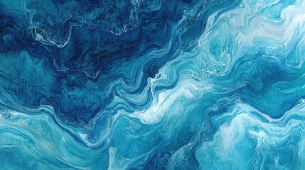 Obraz premium Watercolor abstract fluid watercolor designs Abstract Blue Swirling Fluid Paint Texture Background