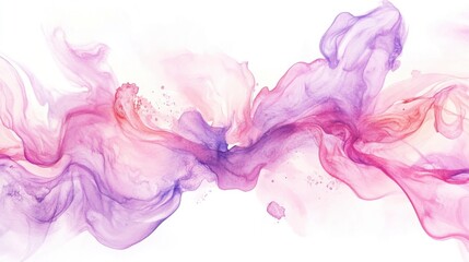 Fototapeta premium Watercolor abstract fluid watercolor designs Abstract Pink and Purple Watercolor Swirl Painting