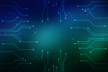 Abstract futuristic circuit board Illustration, Circuit board with various technology elements. Abstract Futuristic technology lines