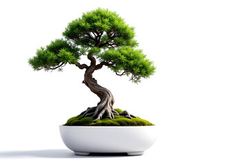 Zen Bonsai in a Minimalist Ceramic Pot