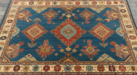 Detailed Traditional Patterned Rug