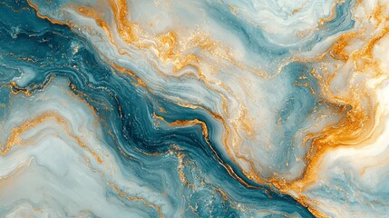 Fototapeta premium Abstract marbled pattern with gold flecks