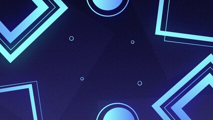 Abstract Blue Background Design Geometric Shapes Gradient Lines Circles Squares Pattern Digital Art Modern Wallpaper