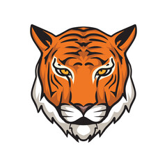Tiger Head Vector illustration for poster, sticker, logo, tattoo