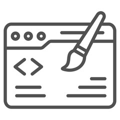 Web Design Outline Icon