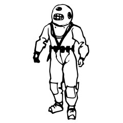 Astronaut or Argonaut?! Retro Classic Timeless Vector Illustration
