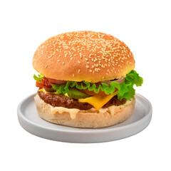 Fast food Burger ready to eat