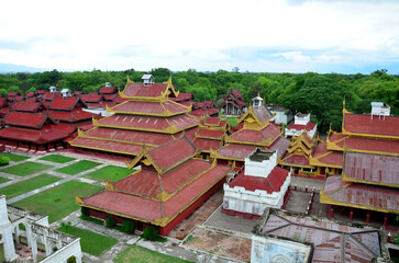 Top view of Mandalay Palace