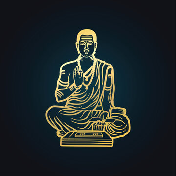 Basweshwar Maharaj, a revered saint and social reformer, symbolizes wisdom, justice, and spiritual guidance.