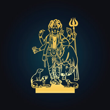 Shree Gurudev Datta
This captivating illustration pays tribute to Dattaguru, a revered figure in Hinduism known for his teachings of spirituality, wisdom, and enlightenment. 
