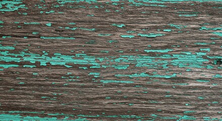 close-up view of weathered wooden planks with peeling paint
