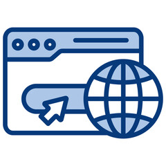 Web Blue Icon