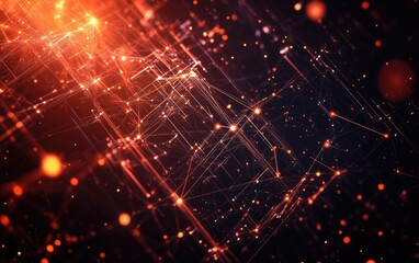 A festive night sky bursts with glowing red stars in a magical holiday animation