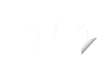 Blank Sticker Texture on White Paper