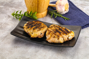 Two Tasty grilled chicken thighs