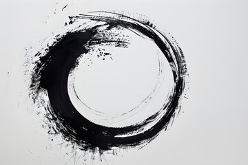 Serenity Unveiled: The Imperfectly Perfect Zen Circle Enso of Life’s Continuum