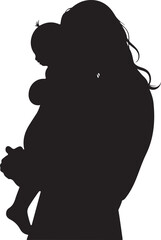 Mother & Child Love Silhouette Bundle | Heartwarming Family SVG Pack