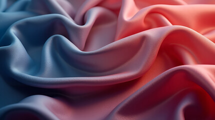 Capture the softness of silk fabric with delicate folds, shimmering under soft light, in rich jewel tones