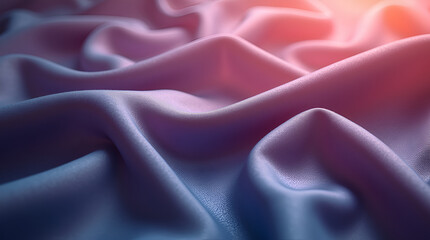Capture the softness of silk fabric with delicate folds, shimmering under soft light, in rich jewel tones