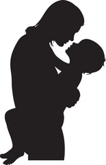 Mother & Child Love Silhouette Bundle | Heartwarming Family SVG Pack