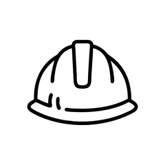 Fototapeta premium Hard Hat Icon Outline in Minimalist Style 