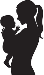 Mother & Child Love Silhouette Bundle | Heartwarming Family SVG Pack