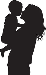 Mother & Child Love Silhouette Bundle | Heartwarming Family SVG Pack