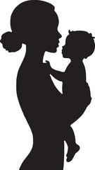 Mother & Child Love Silhouette Bundle | Heartwarming Family SVG Pack