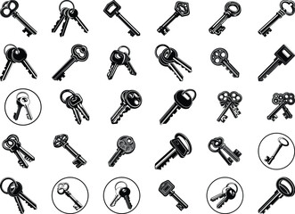 Obraz premium Keys SVG