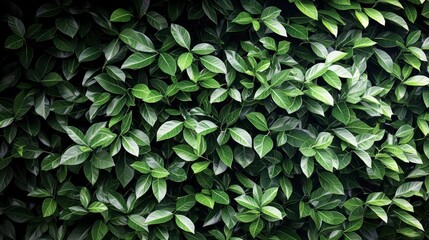 Lush Green Leaf Background Texture Dense Foliage Perfect for Nature Designs