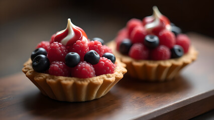 Delicious Berry Tarts with Fresh Seasonal Fruit