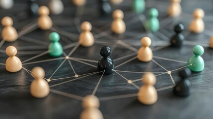 Global Network Concept Diverse People Connected in a Complex Web of Relationships